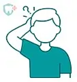 Illustration of a confused man scratching his head with a question mark.